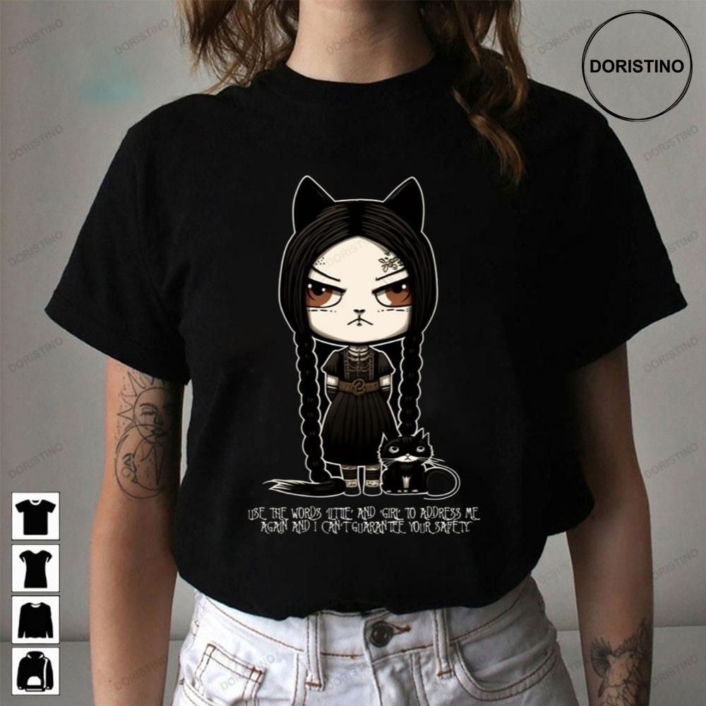 Wednesday Addams Little Cat Girl Limited Edition T-shirts